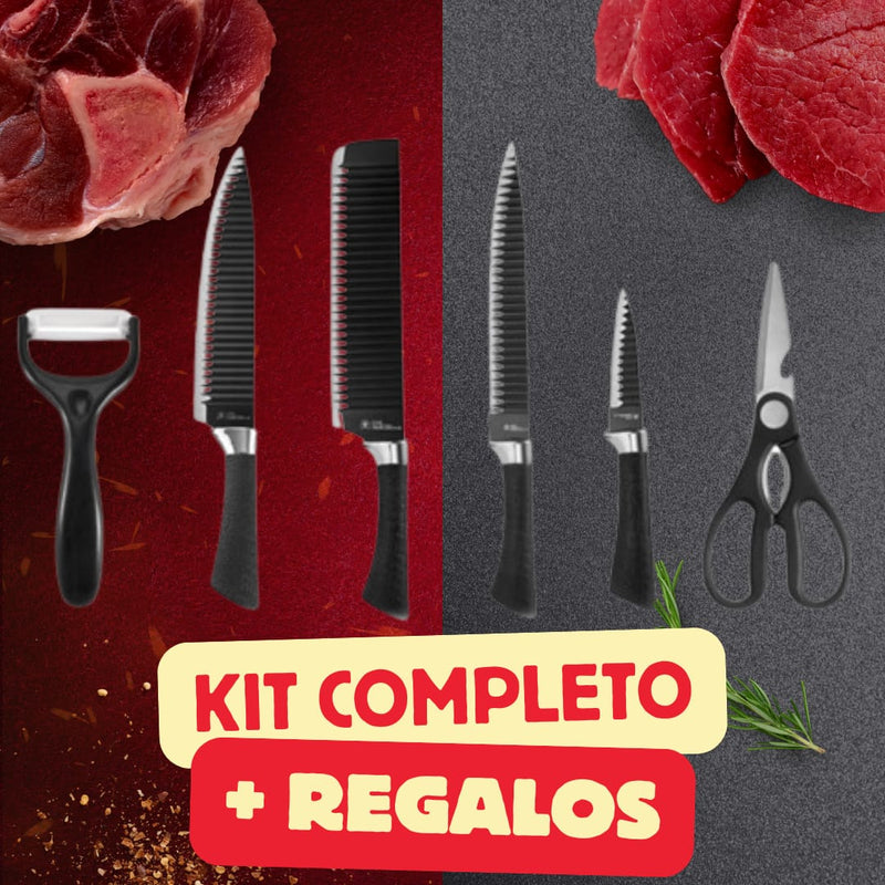 Compra el Kit de Cuchillos Ultra Cut y llévate un sartén 4 en uno completamente gratis 🎁